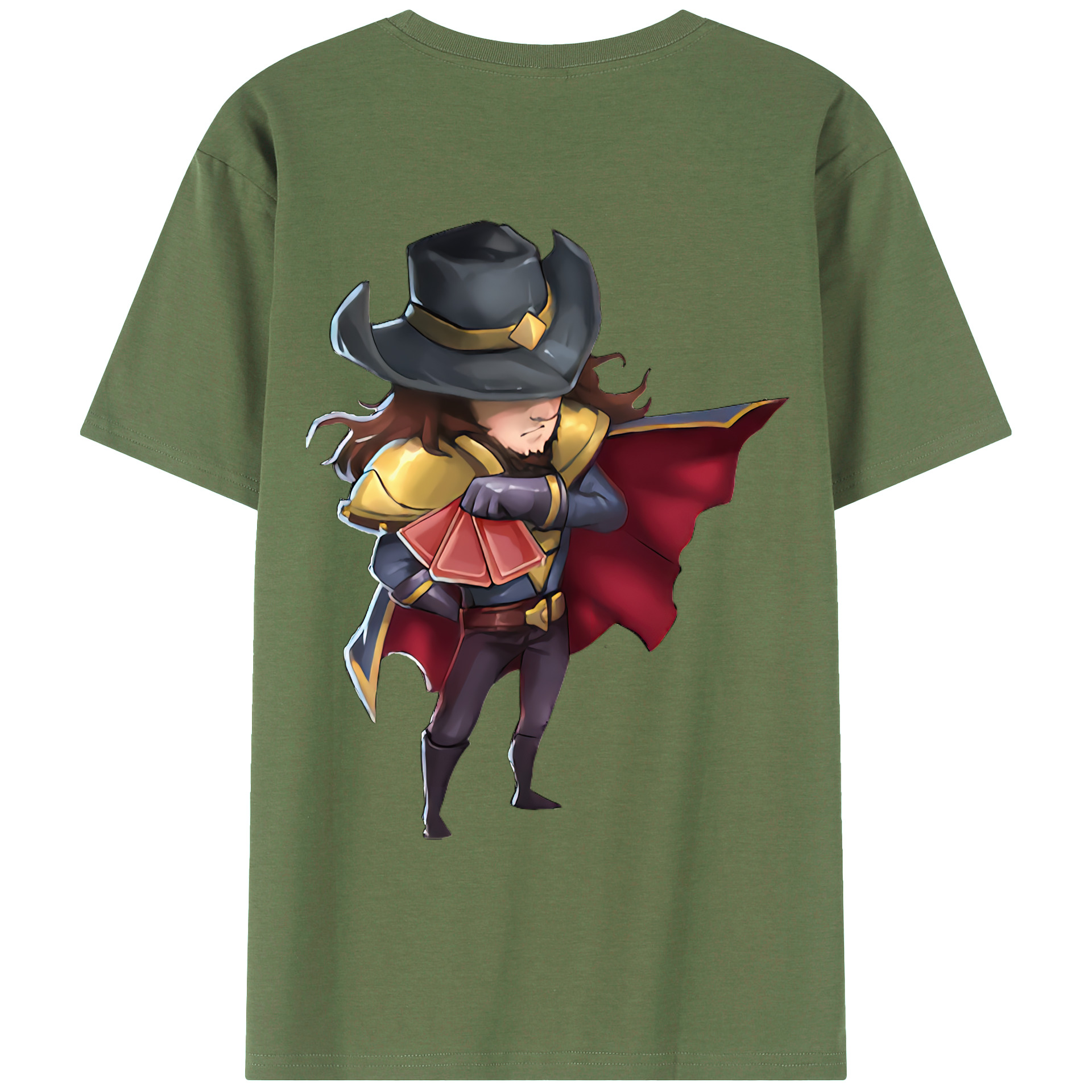 （画像用） リーグ・オブ・レジェンド League of Legends LOL 綿100％ メンズ半袖Tシャツ（バックプリント） 通気性